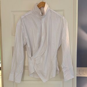 NWT Madewell Asymmetric Button-Up Shirt
